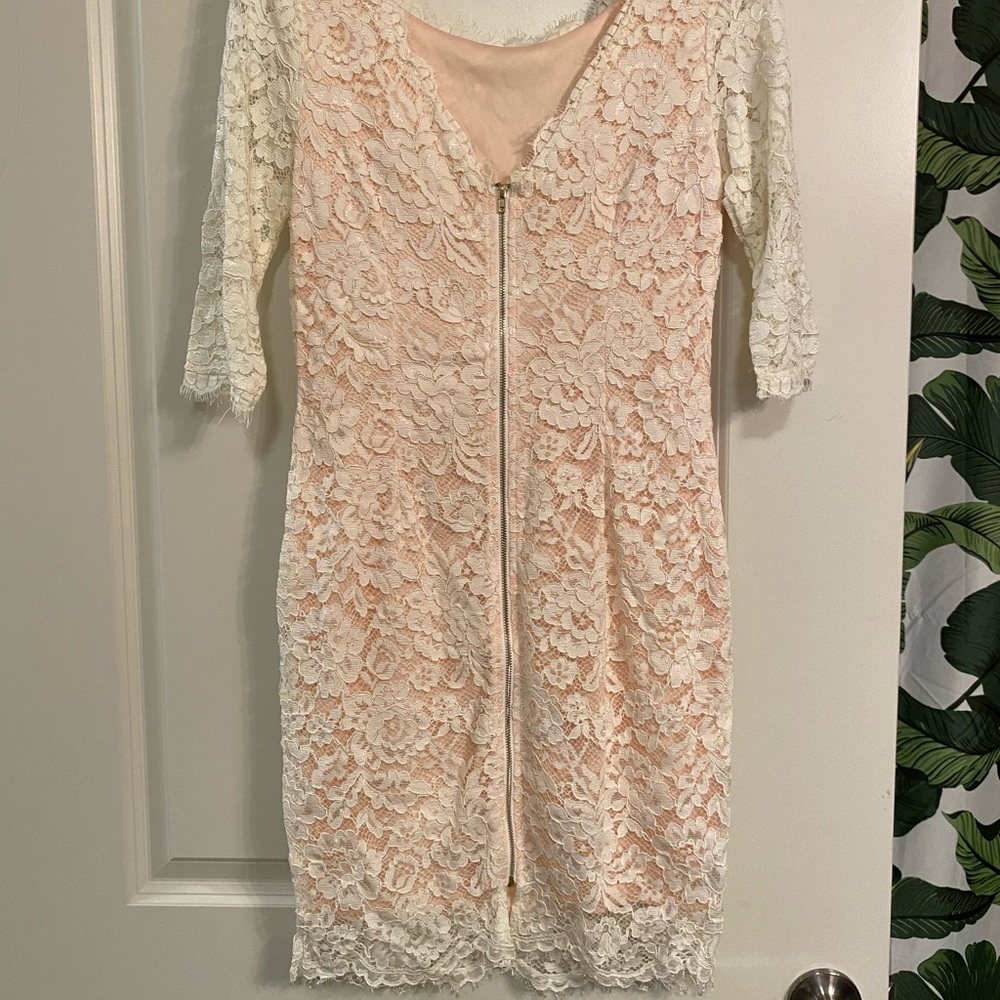 White Lace Dress - Picture 5 of 7